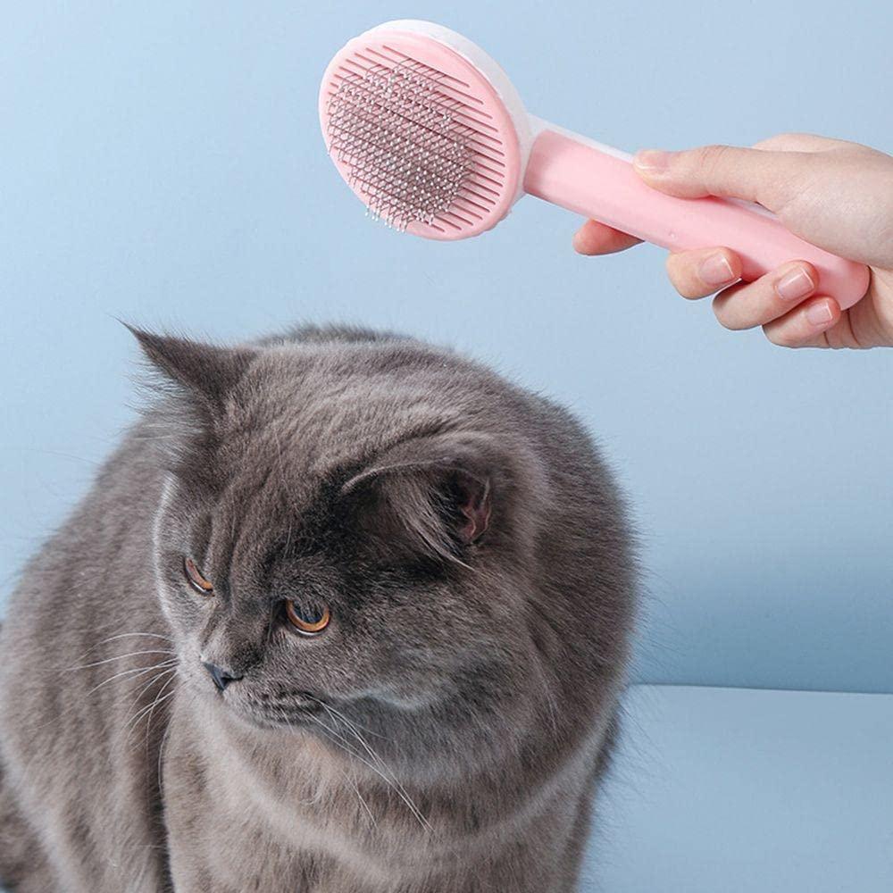Hair brush used on fabric