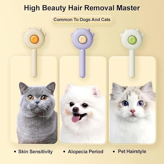 PawPura SlickEase Self-Cleaning Slicker Brush – product photo