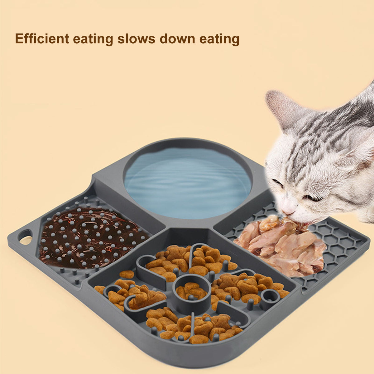 PawPura 4-in-1 Slow Feeder & Lick Mat – product photo