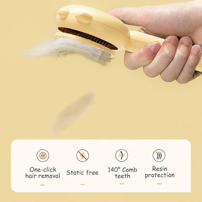 PawPura SlickEase Self-Cleaning Slicker Brush – product photo