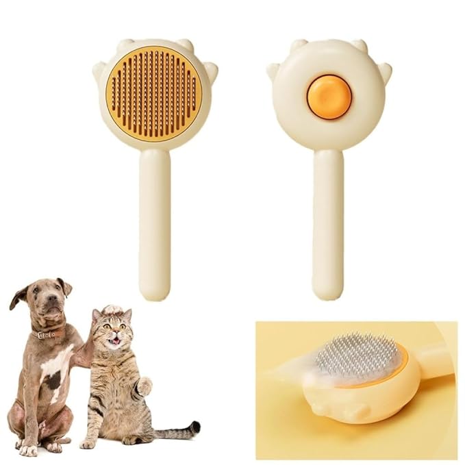 PawPura SlickEase Self-Cleaning Slicker Brush – product photo