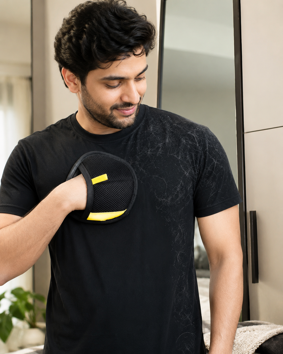 PawPura FurEase De-Shedding Grooming Glove – product photo